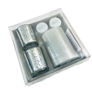 5 Piece LED Pillar & Votive Gift Set Flameless Candle Tea Lights Home Decor NEW